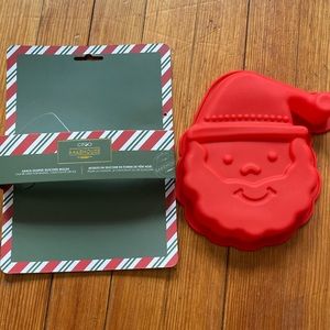 NWT - Santa Shaped Silicone Mold